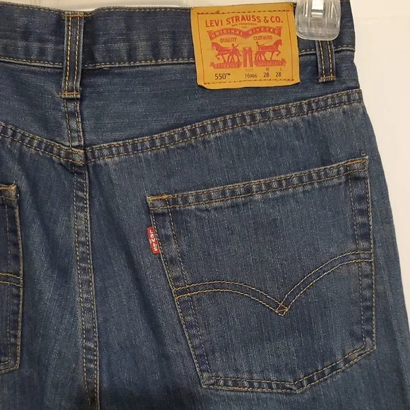 Levi's Men's Straight Jeans in Classic Blue - Picture 5 of 5
